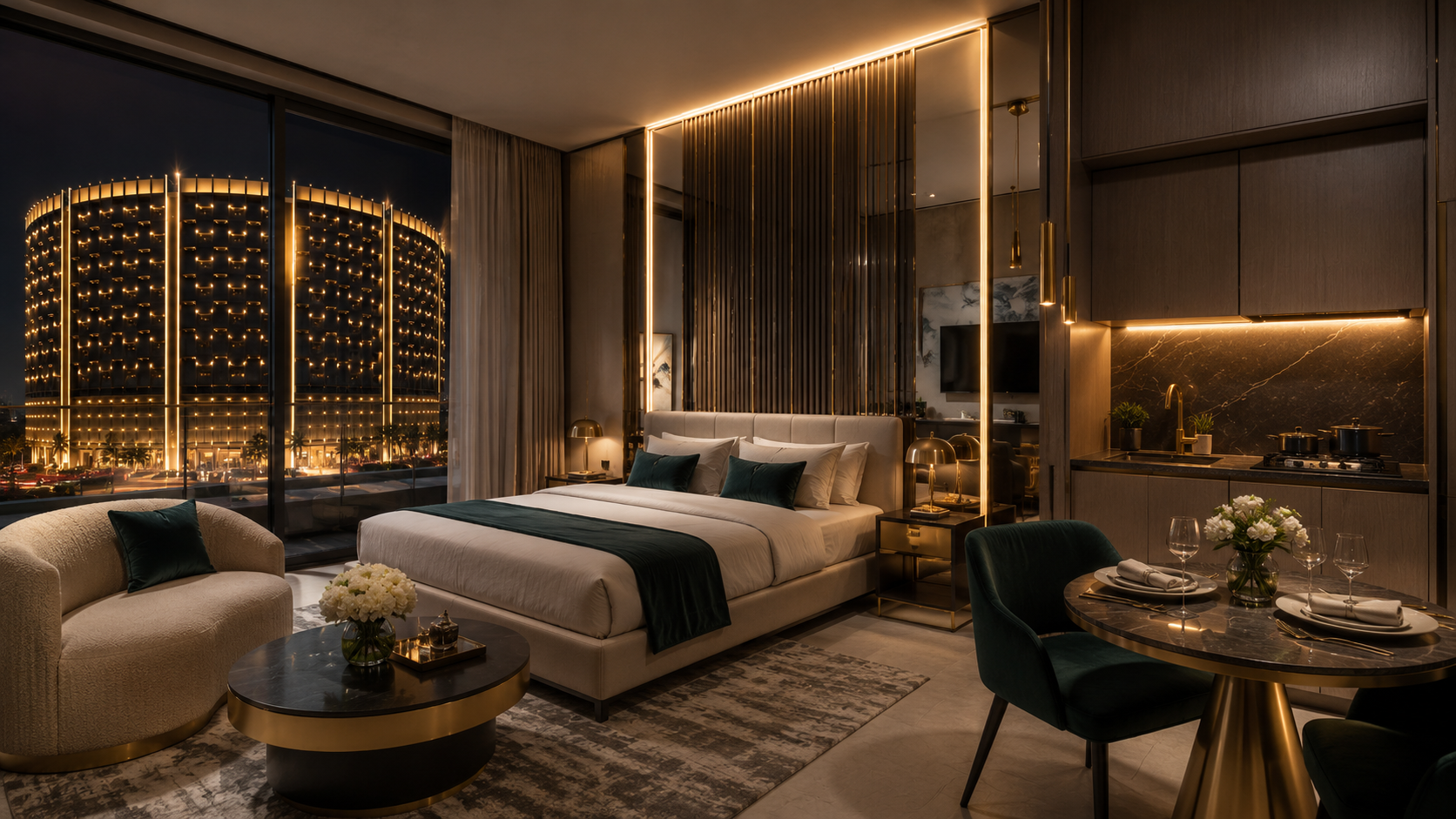 Studio Apartment in Binghatti Wraith
